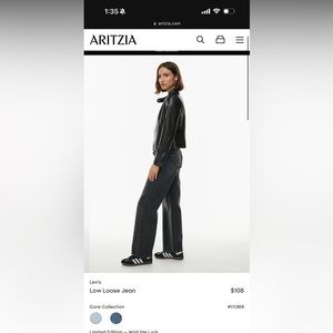 Aritzia Low Rise Levi Jean